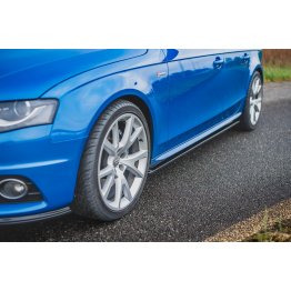 Накладки сплиттеры на пороги на Audi A4 B8 / S4 B8